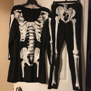 Bare Bones Skeleton Halloween Costume